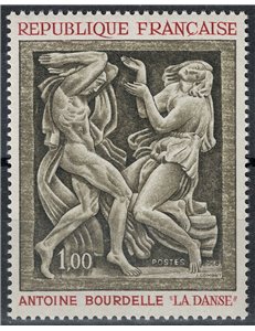 FRANCIA 1968 Arte (Antoine Bourdelle, La danza) MNH**