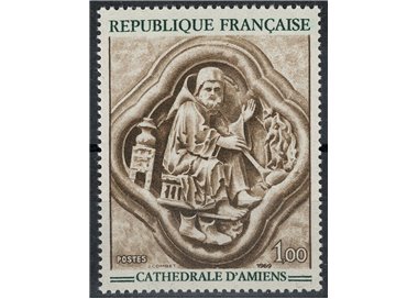 FRANCE 1969 Art (Bas-relief of Amiens Cathedral) MNH**