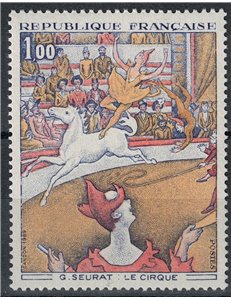 FRANCE 1969 Art (G. Seurat, The Circus) MNH**