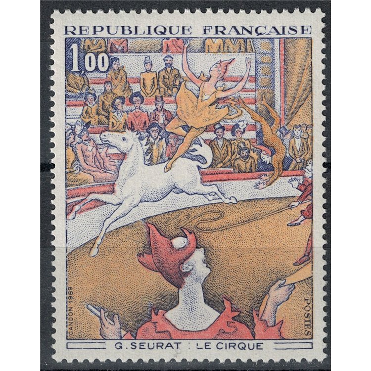 FRANCE 1969 Art (G. Seurat, The Circus) MNH**