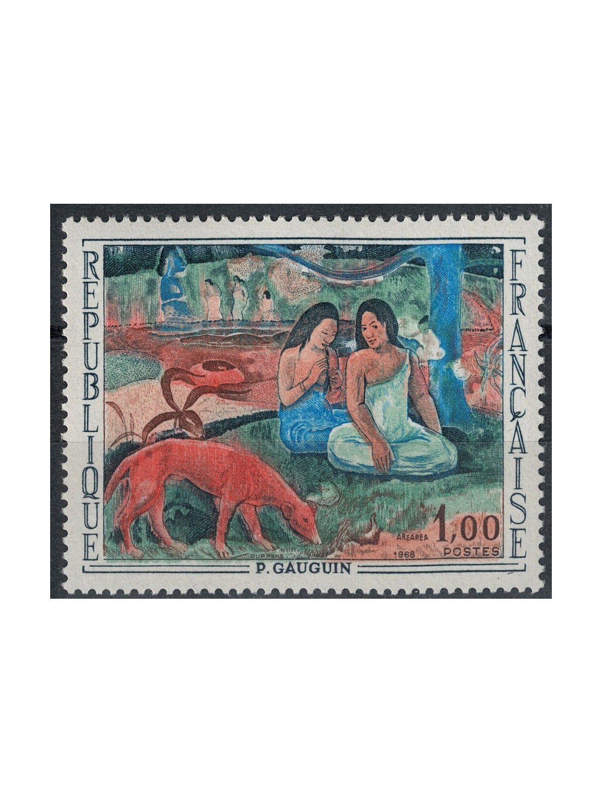 FRANCIA 1968 Arte (P. Gauguin, Arearea) MNH**