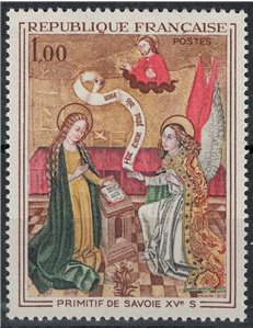 FRANCE 1970 Art (School The Primitives, The Annunciation) MNH**