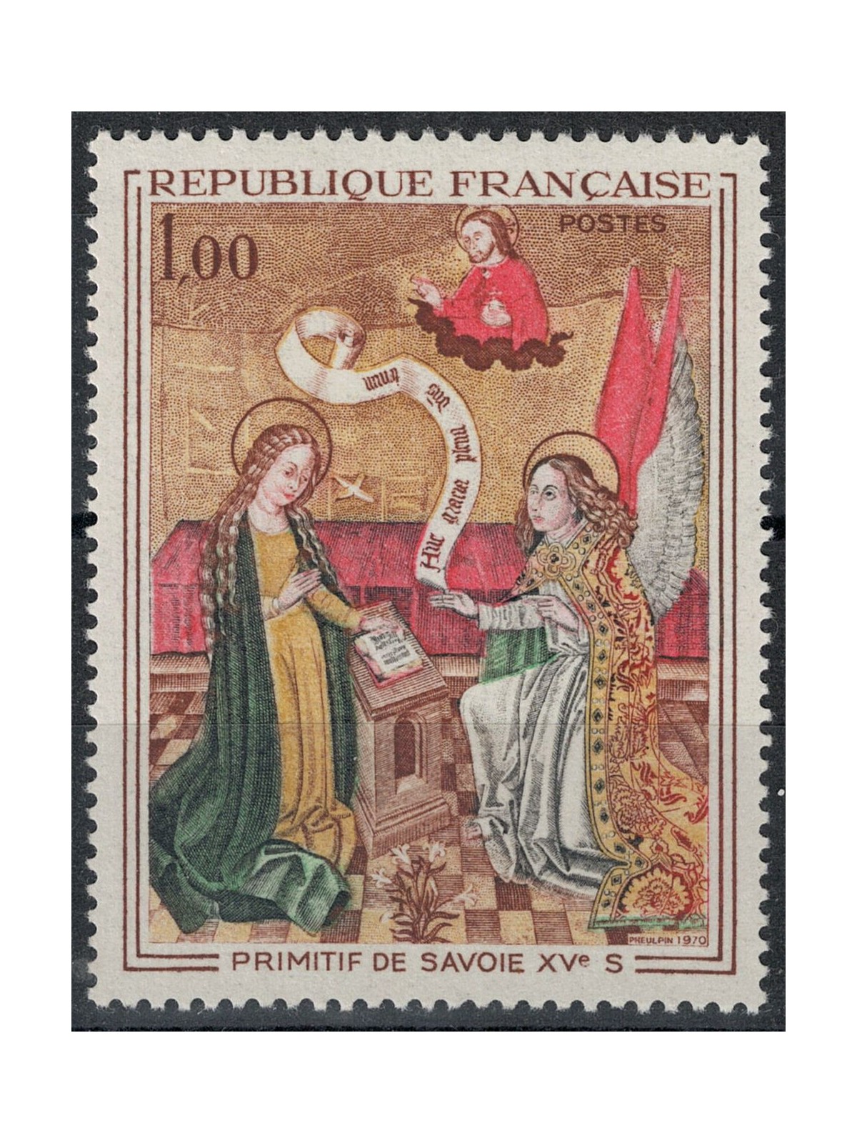 FRANCE 1970 Art (School The Primitives, The Annunciation) MNH**