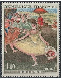 FRANCE 1970 Art (E. Degas, Dancer with Flowers) MNH**
