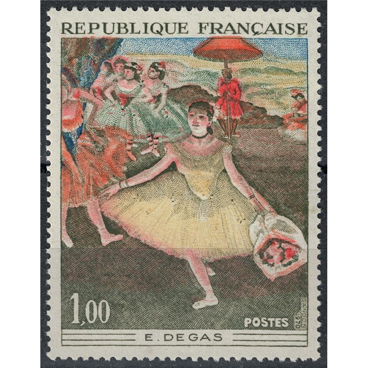 FRANCE 1970 Art (E. Degas, Dancer with Flowers) MNH**