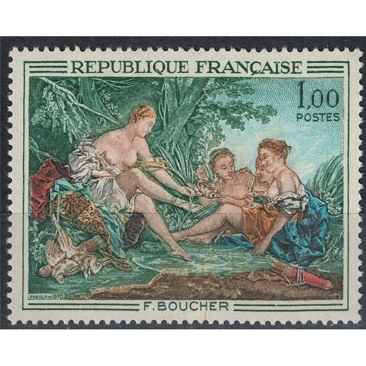 FRANCE 1970 Art (Boucher, Diana returning from the hunt) MNH**