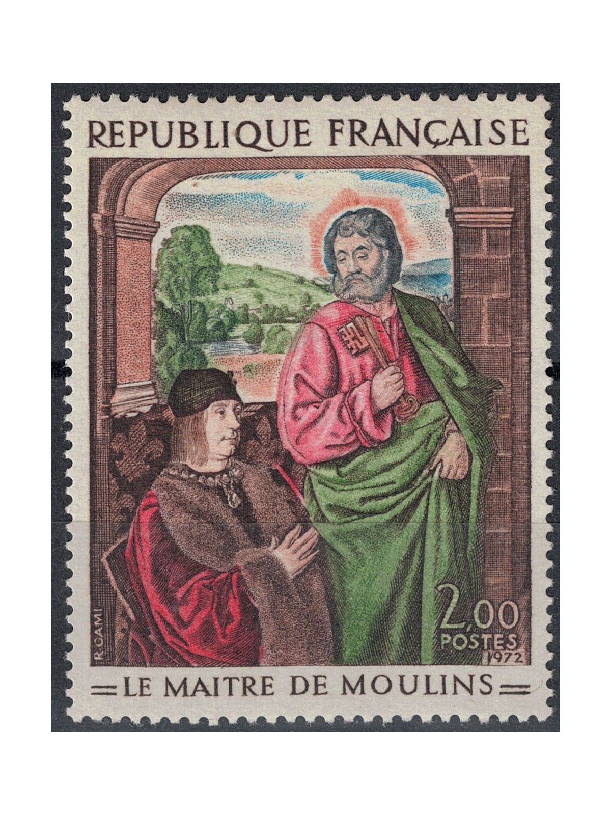 FRANCIA 1972 Arte (Maitre Moulins, P. De Bouron) MNH**