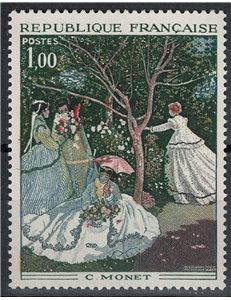 FRANCIA 1972 Arte (C. Monet, Donne in giardino) MNH**