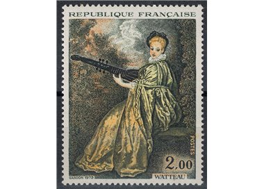 FRANCIA 1973 Arte (Watteau, La Finette) MNH**