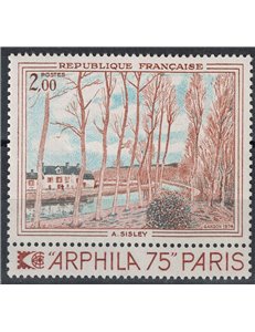 FRANCE 1974 Art (A. Sisley, Canale Long) MNH**