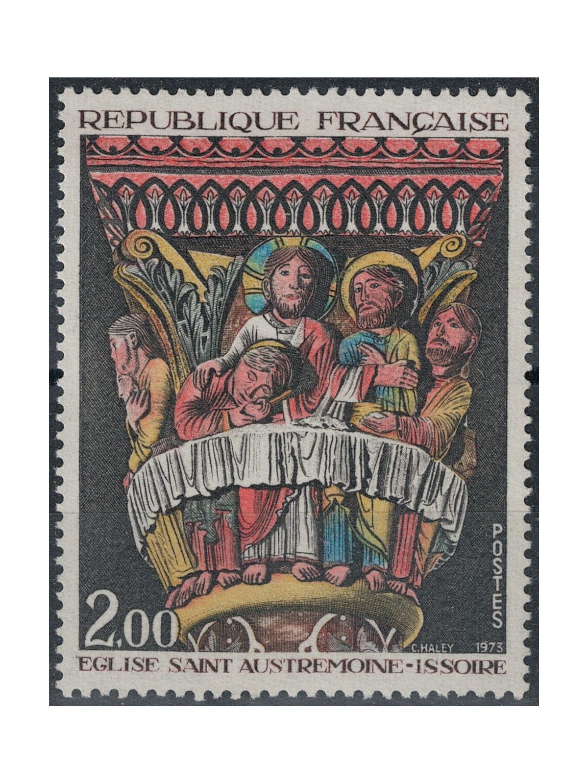 FRANCIA 1973 Arte (Chiesa Saint Austremoine) MNH**