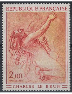 FRANCIA 1973 Arte (Charles Le Brun, Studio di donna) MNH**