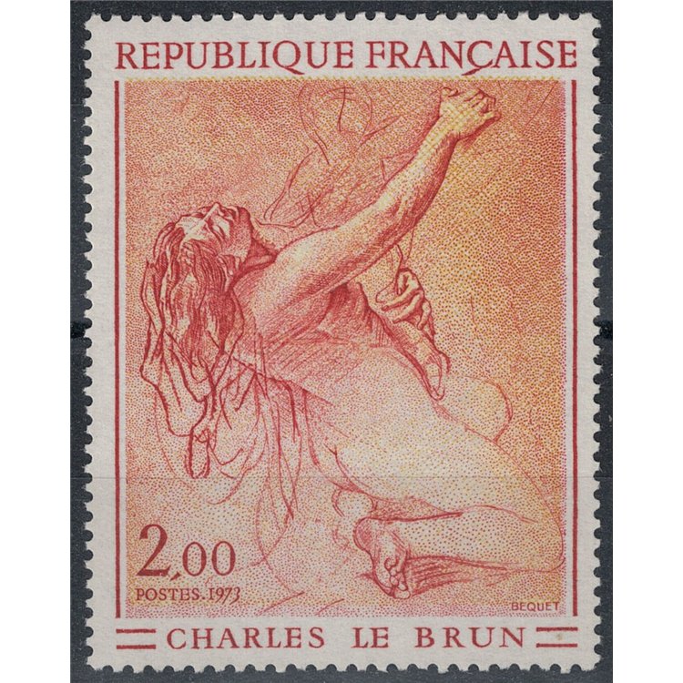 FRANCE 1973 Art (Charles Le Brun, Study of a Woman) MNH**