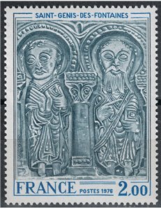 FRANCIA 1976 Arte (Chiesa di Saint Genis des Fontaines) MNH**