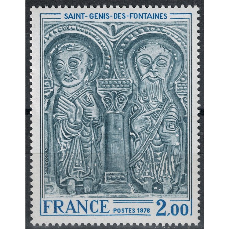 FRANCIA 1976 Arte (Chiesa di Saint Genis des Fontaines) MNH**