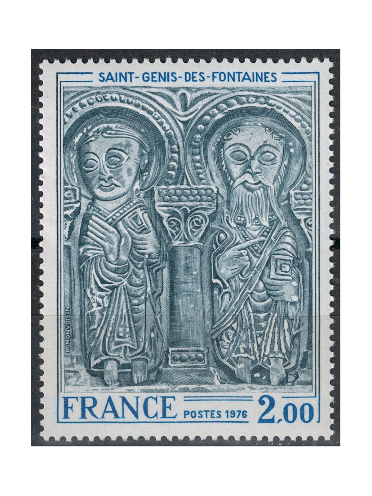 FRANCIA 1976 Arte (Chiesa di Saint Genis des Fontaines) MNH**