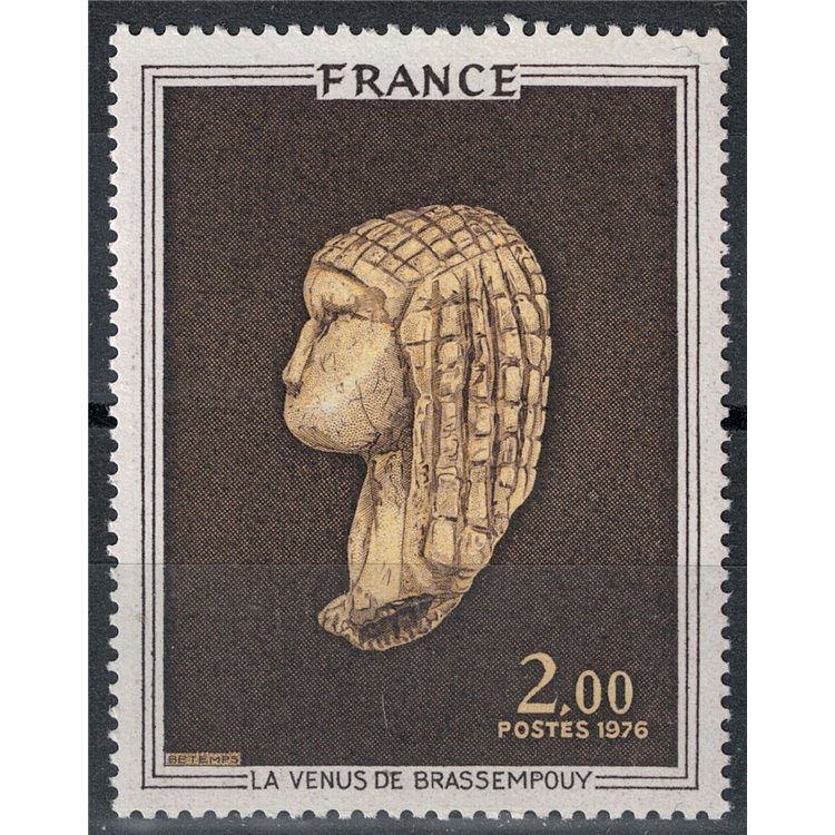 FRANCE 1976 Art (The Venus of Brassempouy) MNH**