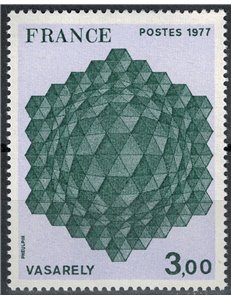 FRANCE 1977 Art (Vasarely, Composition) MNH**