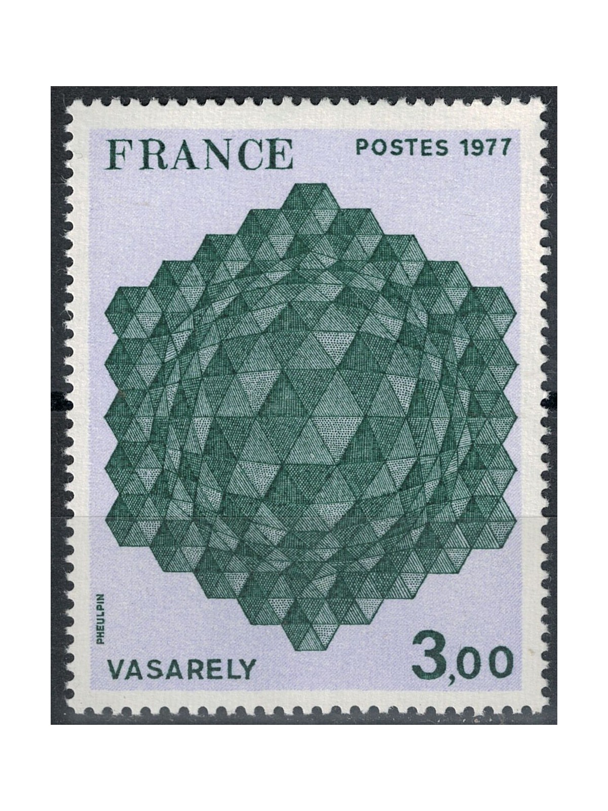 FRANCE 1977 Art (Vasarely, Composition) MNH**