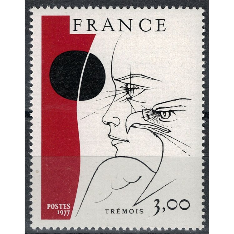 FRANCE 1977 Art (Trémois, Portrait) MNH**