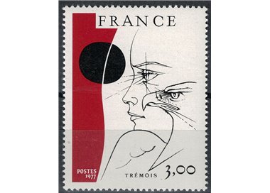 FRANCE 1977 Art (Trémois, Portrait) MNH**