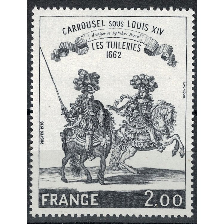 FRANCIA 1978 Arte (Carosello sotto Luigi XIV) MNH**