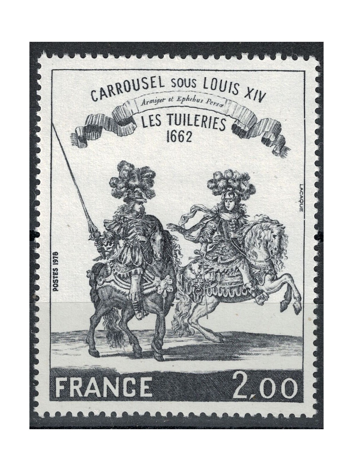 FRANCE 1978 Art (Carousel under Louis XIV) MNH**