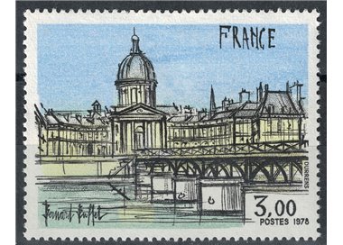 FRANCE 1978 Art (B. Buffet, View of Paris) MNH**