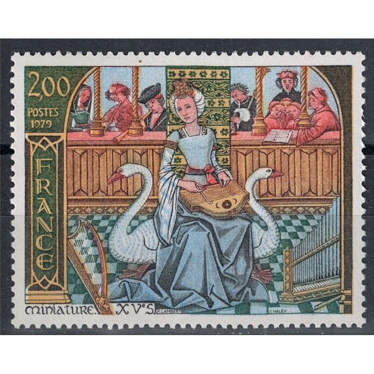 FRANCE 1979 Art (Miniature on music) MNH**