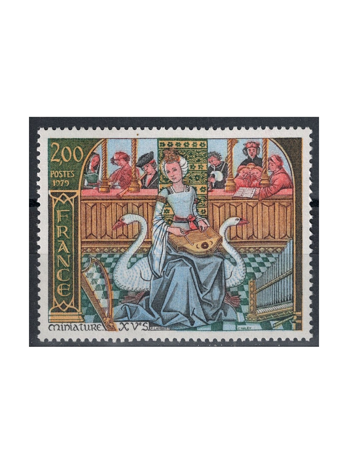 FRANCIA 1979 Arte (Miniatura sulla musica) MNH**