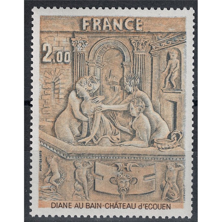 FRANCIA 1979 Arte (Scultura, Diana al bagno) MNH**