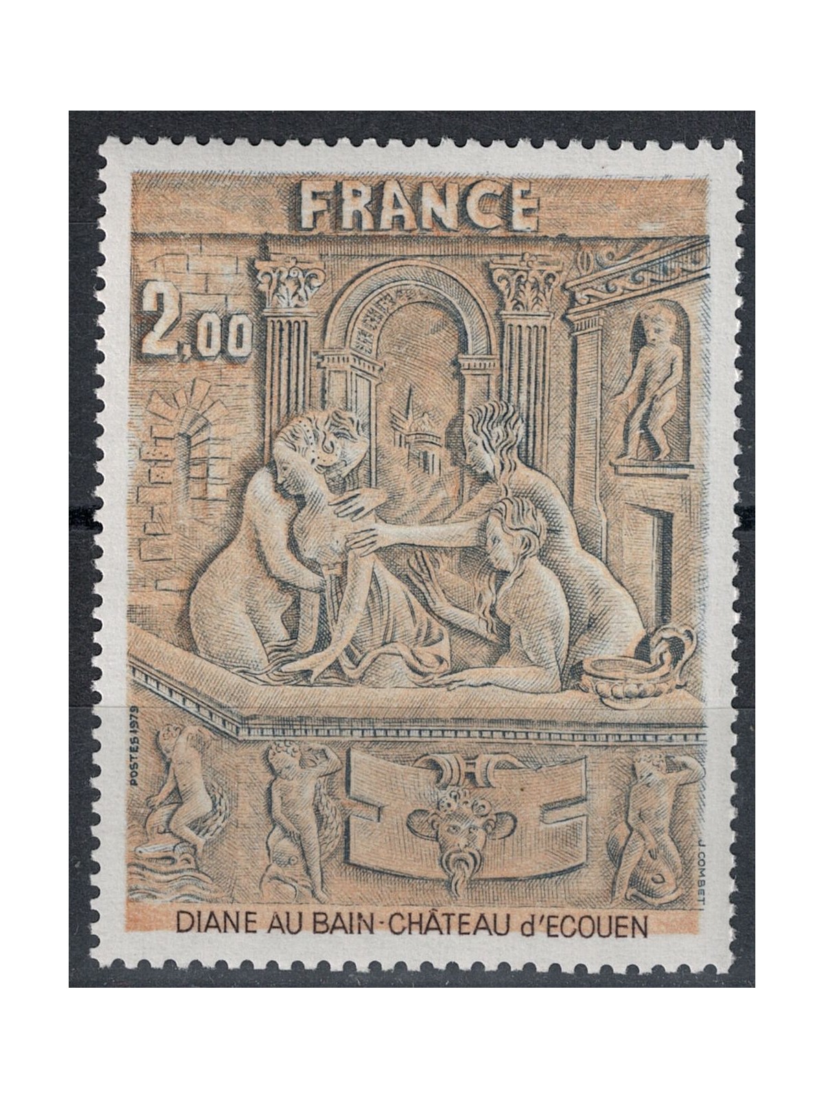 FRANCIA 1979 Arte (Scultura, Diana al bagno) MNH**