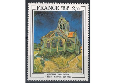 FRANCIA 1979 Arte (Van Gogh, Chiesa d'Auvers sur Oise) MNH**