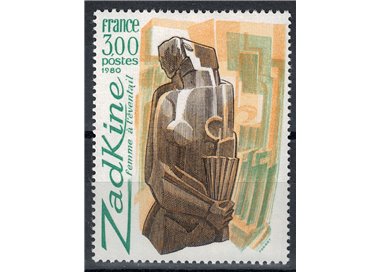 FRANCE 1980 Art (Zadkine, Woman with a Fan) MNH**