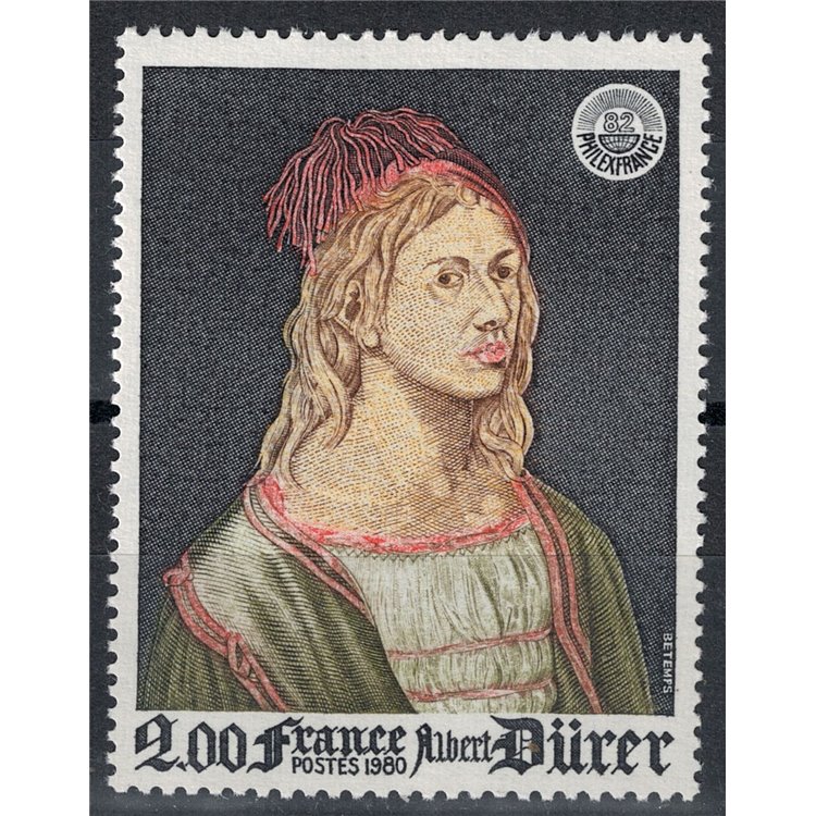 FRANCIA 1980 Arte (Albert Durer, Autoritratto) MNH**