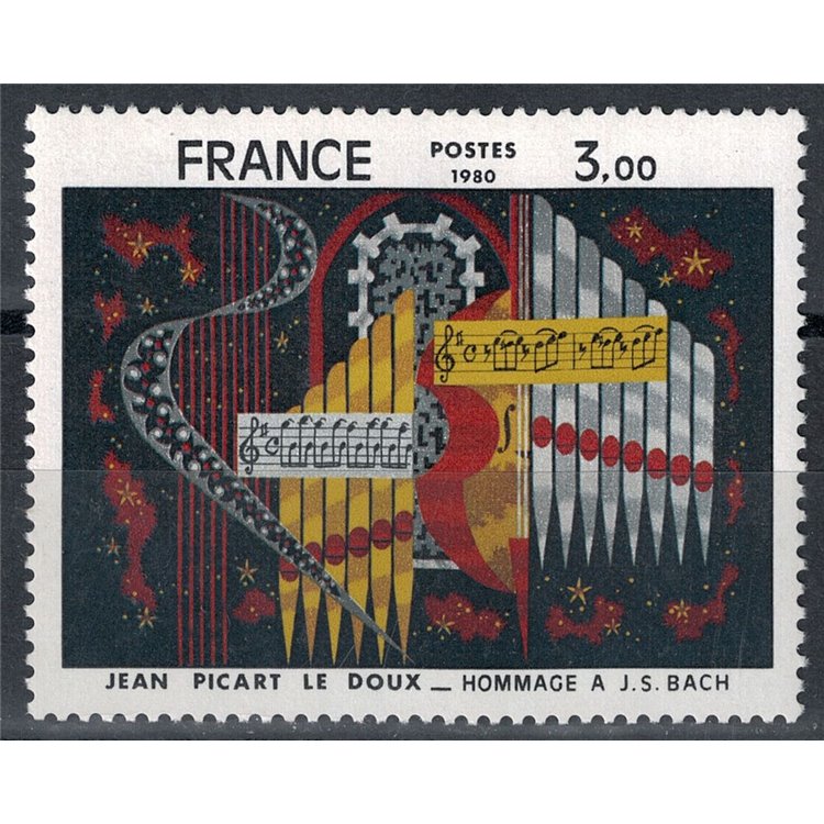 FRANCIA 1980 Arte (Jean Picart Doux, Omaggio a Bach) MNH**