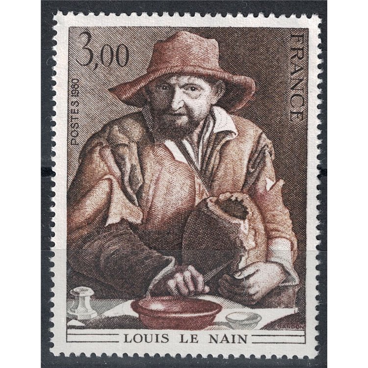 FRANCE 1980 Art (Louis Le Nain, The Peasant's Family) MNH**