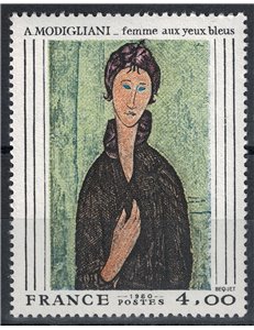 FRANCIA 1980 Arte (A. Modigliani, Donna dagli occhi blu) MNH**
