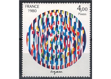 FRANCE 1980 Art (Y. Agam, Message of Peace) MNH**