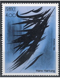 FRANCIA 1980 Arte (Hans Hartung, Messaggio di pace) MNH**
