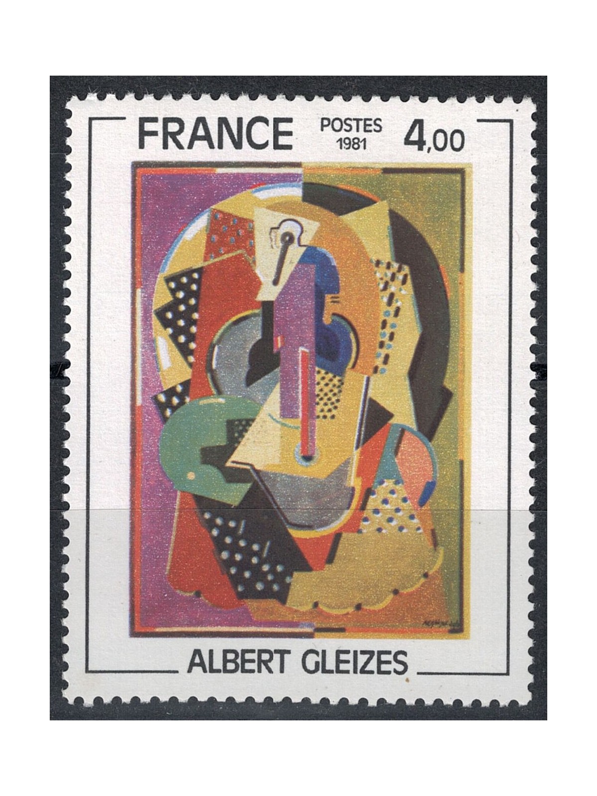 FRANCIA 1981 Arte (Albert Gleizes, Composizione) MNH**