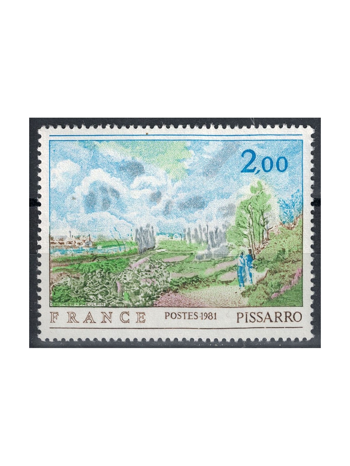 FRANCE 1981 Art (Pissarro, The Path of the Chou) MNH**
