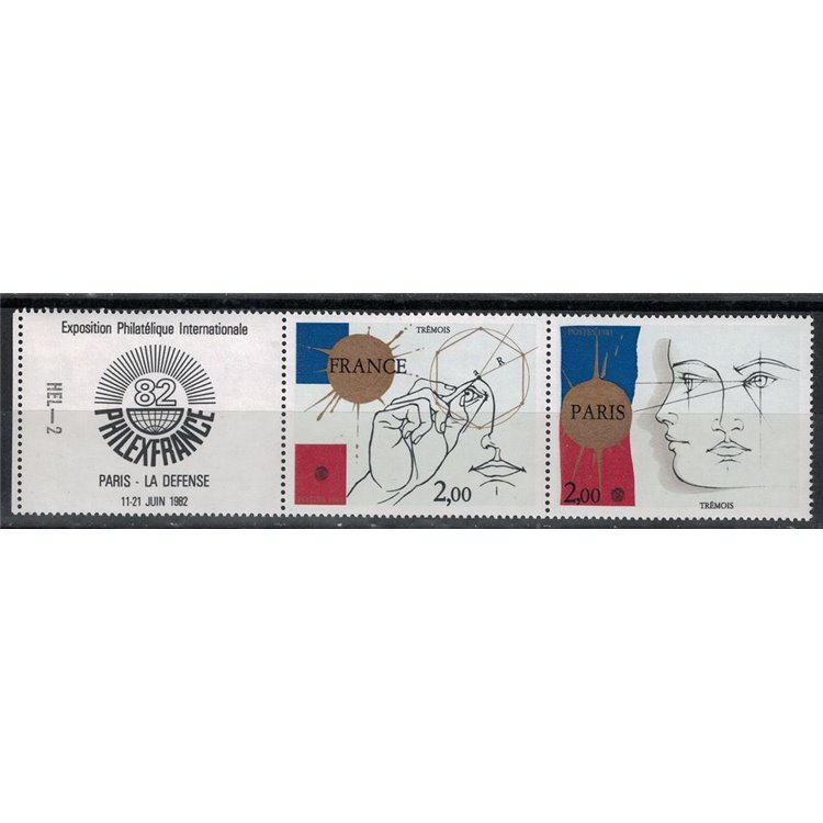 FRANCE 1981 Art (Trémois, Drawings) 2v MNH**