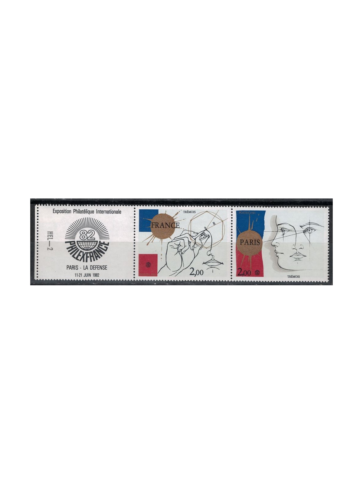 FRANCIA 1981 Arte (Trémois, Disegni) 2v MNH**