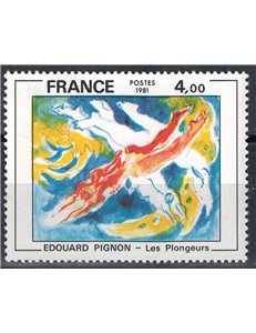 FRANCE 1981 Art (Edouard Pignon, The Divers) MNH**