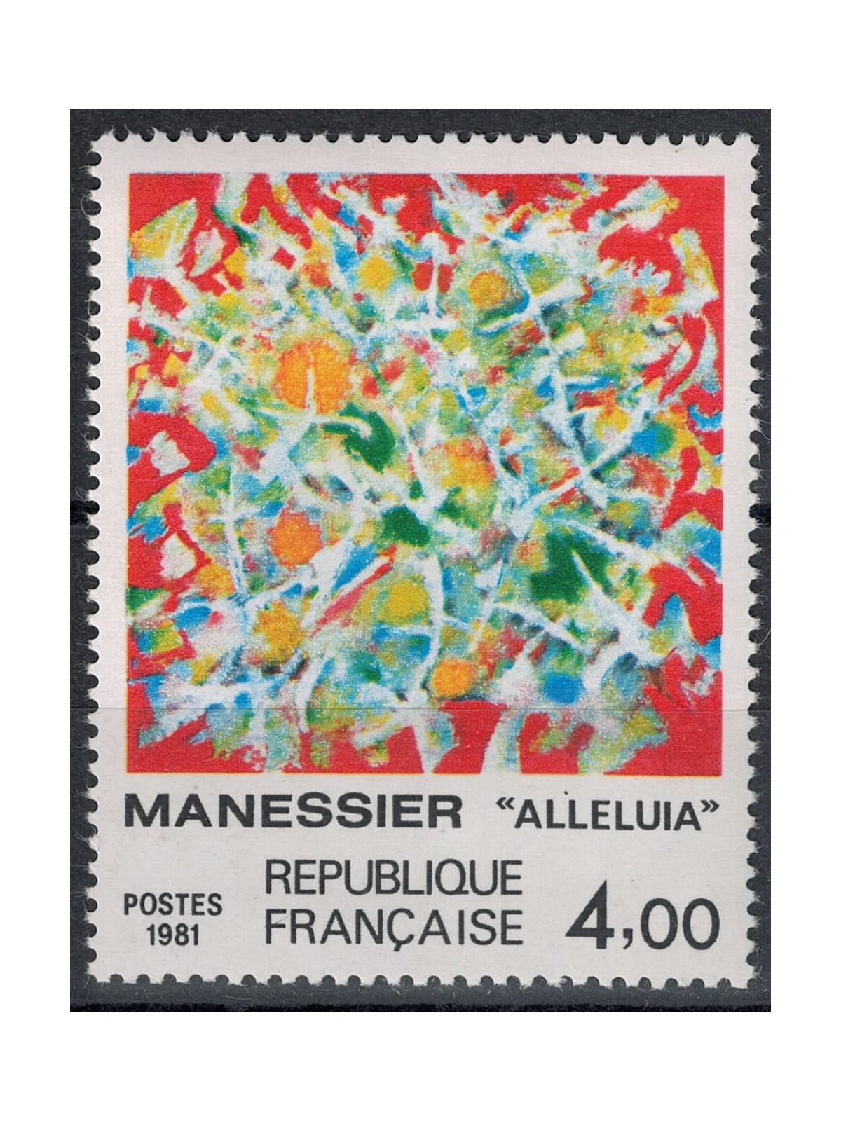 FRANCE 1981 Art (Manessier, Alleluia) MNH**