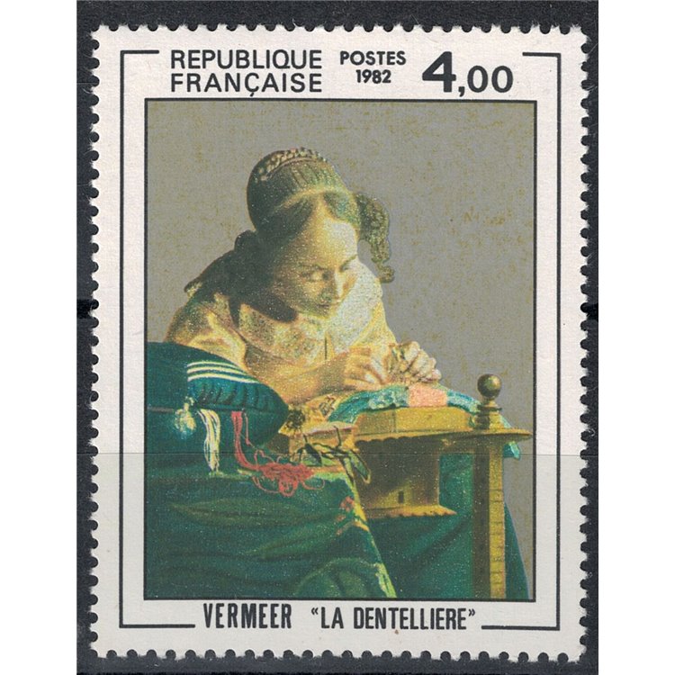 FRANCE 1982 Art (Vermeer, The Lacemaker) MNH**
