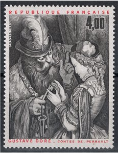 FRANCE 1983 Art (Gustave Dorè, Bluebeard Entrusts the Keys) MNH**