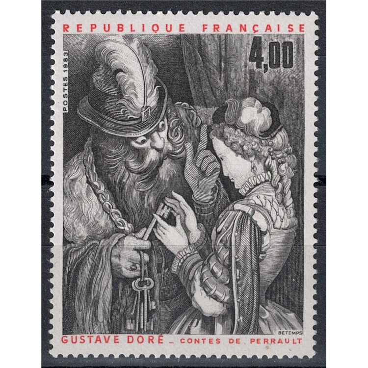 FRANCIA 1983 Arte (Gustave Dorè, Barbablù affida le chiavi) MNH**