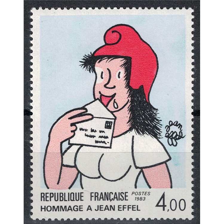 FRANCIA 1983 Arte (Jean Effel, Marianna con la lettera) MNH**